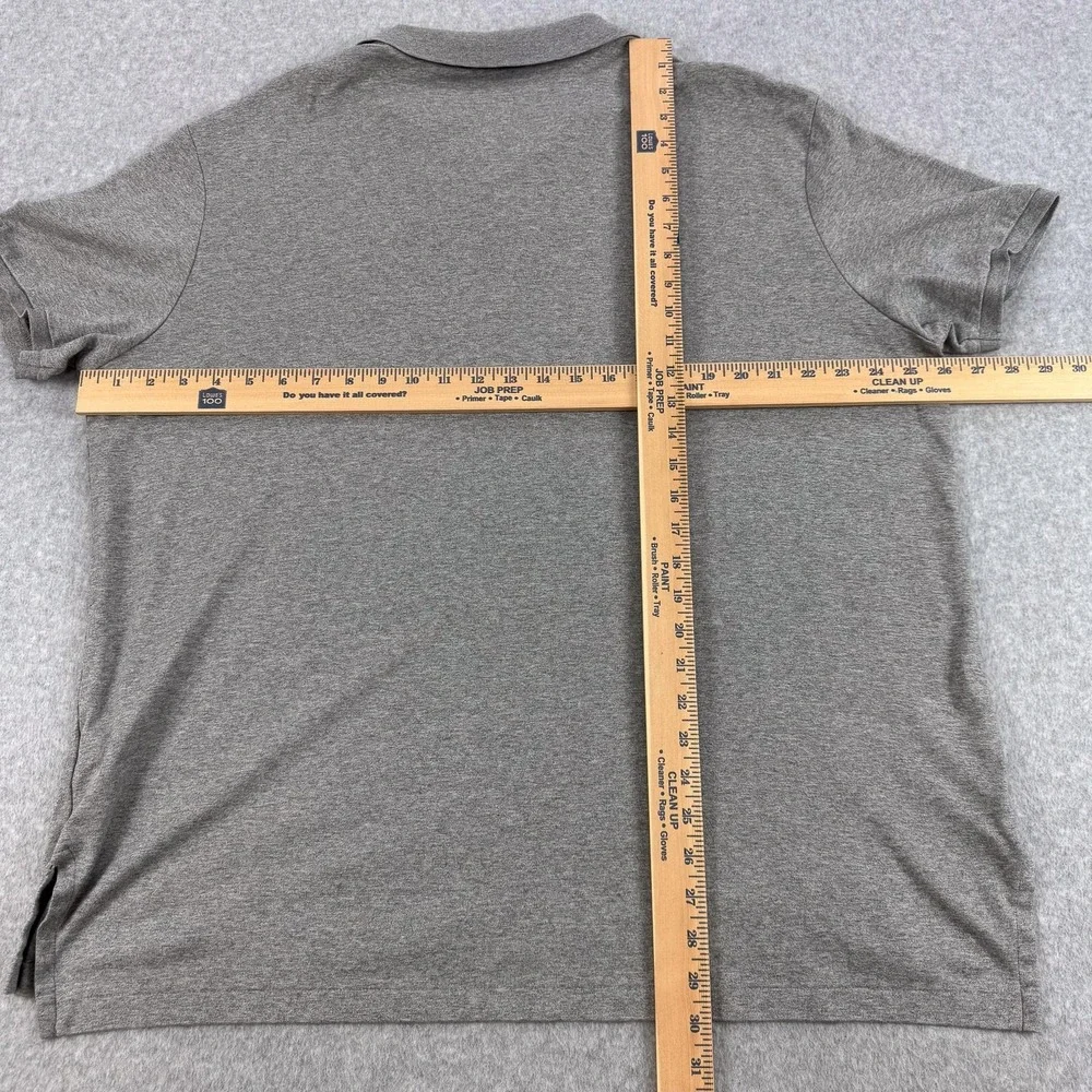 Polo Ralph Lauren Polo Shirt Mens 2XL Gray Pima Soft Touch Golf Full Color Pony